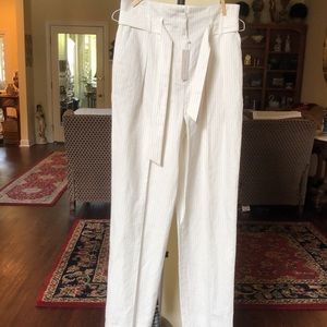 Women’s Linen Pinstripe pants